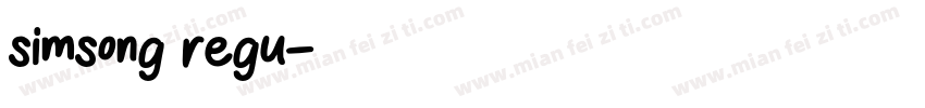 simsong regu字体转换